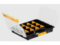 Assortimentsbak,HxBxD 47x295x237mm,PP,koffer zwart/geel