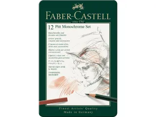 Pitt Monochrome set Faber-Castell 12-delig medium - 2