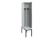 locker met bank,voor scheiding van kleding,HxBxD 2120x400x815mm,1vak