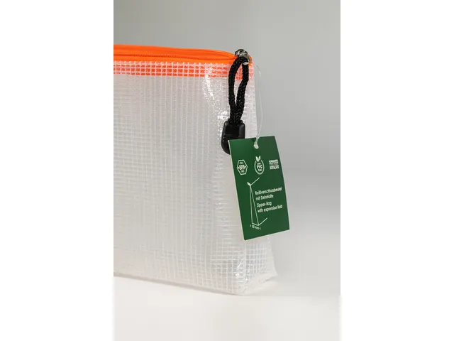 Pochette zip soufflet Foldersys EVA A6 orange