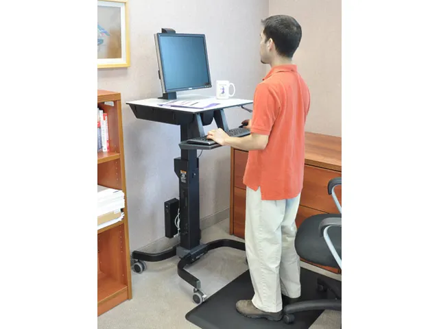 Werkstation Verrijdbaar Workfit-c Sit-stand Lcd Zwart