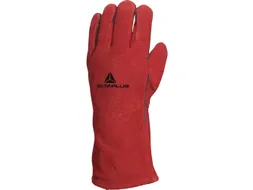 Delta Plus CA515R lederen lashandschoenen, rood, maat 10, 12 paar