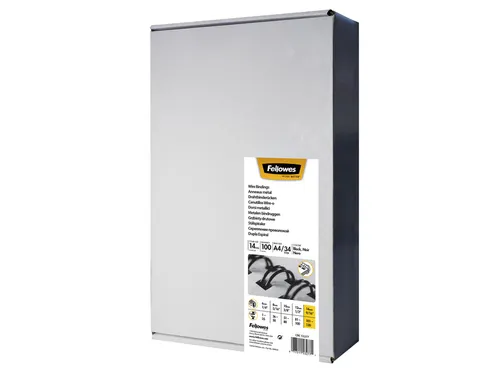 Draadrug Fellowes 14mm 34-rings A4 wit 100stuks