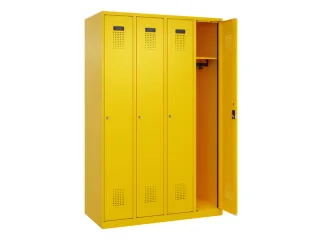 locker,HxBxD 1850x1200x500mm,4vak,vak B 300mm,cil.-slot - 2