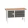 werkbank,HxBxD 830-930x1500x600mm,multiplexblad,uitrusting: 3laden
