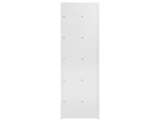 Lockerkast 1800x590x500mm 2x5 vakken cilinderslot, sokkel, RAL9003 - 2