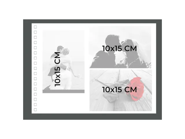 Fotoalb spir 50p. wit 32x22cm KRAFT