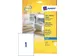 Adresetiket Avery J8567-25 210x297mm A4 Transparant Inkjet 25 stuks