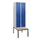 locker met bank,HxBxD 1950x600x815mm,2vak,vak B 300mm,draaigrendel