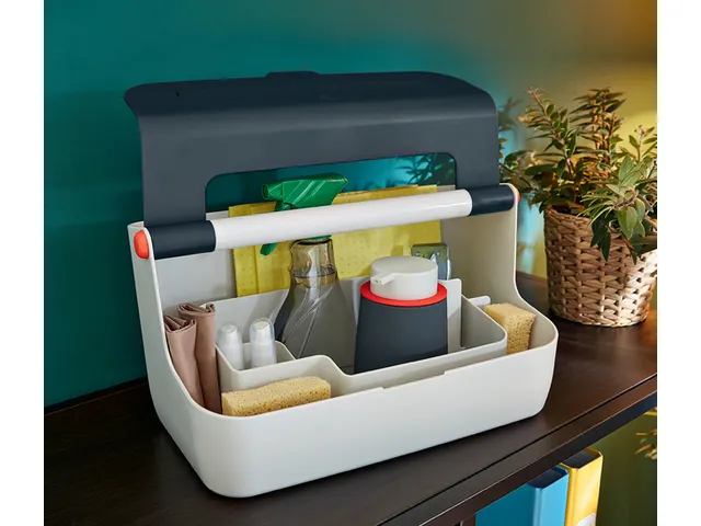 Opbergbox Leitz Cosy draagbaar kunststof grijs 214x196x367mm