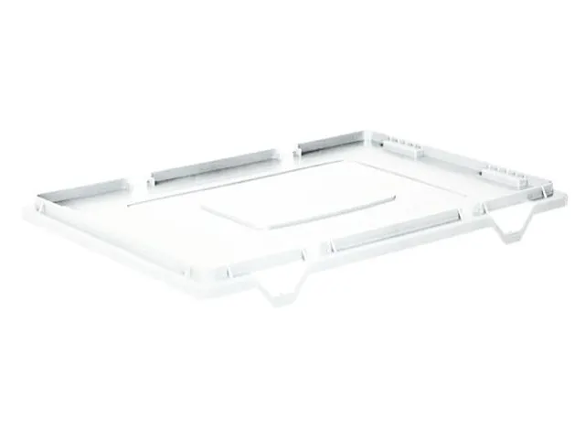 Stolpdeksel Voor Euronorm Draaistapelbak 600x400mm Naturel Wit