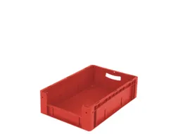 Euronorm Stapelkrat M. Grijpopening Pp Hxlxb 170X600X400Mm Rood