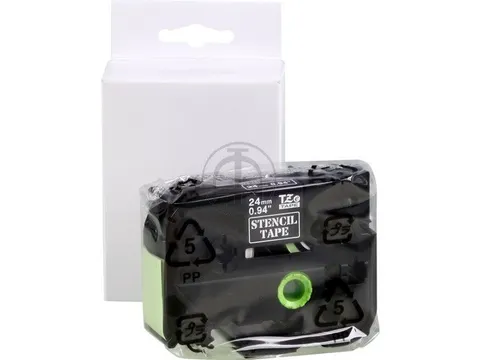 STE-151 Brother P-touch 24mm zwart op transparant