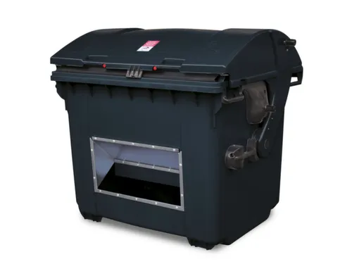 strooigoedbak,HxBxD 1035x1360x765mm,HDPE,antraciet,deksel antraciet