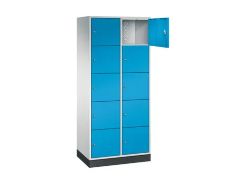 grootvolume-lockersysteem,RAL 7035/RAL 5012,HxBxD 1950x820x500mm