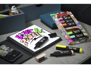 Markeerstiften Faber-Castell 46 Graffiti 8 stuks in karton etui - 5