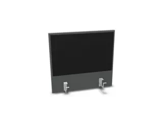 opzetpaneel v. bureau aanbouw achter MS-donkergrijs BN8033-zwart 600mm - 1