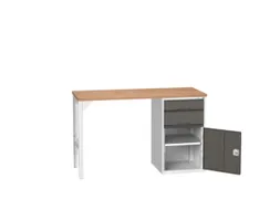werkbank,HxBxD 930x1500x600mm,multiplexblad,2voeten/1container