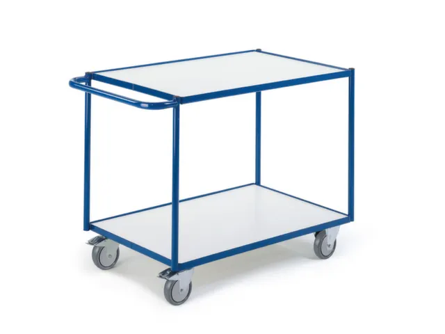 chariot à plateaux,force 250kg,2plateau(x),plateau Lxl 790x490mm