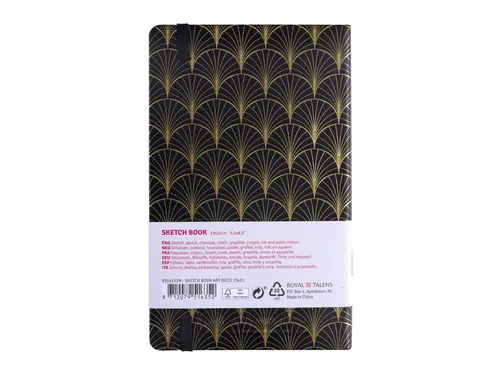 Schetsboek Talens Art Creation 80 vel 140gr 130x210mm art deco