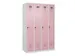 locker voor scheiding van kleding,HxBxD 1850x1200x500mm,4vak