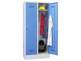 locker,HxBxD 1850x800x500mm,2vak,vak B 400mm,RAL7035,front RAL7016 - 1