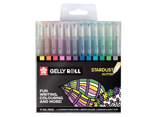 Gelschrijver Sakura Gelly Roll Stardust set à 12 kleuren