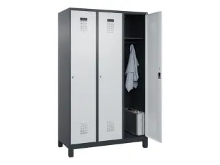 locker,HxBxD 1950x1200x500mm,3vak,vak B 400mm,cil.-slot,voeten - 1