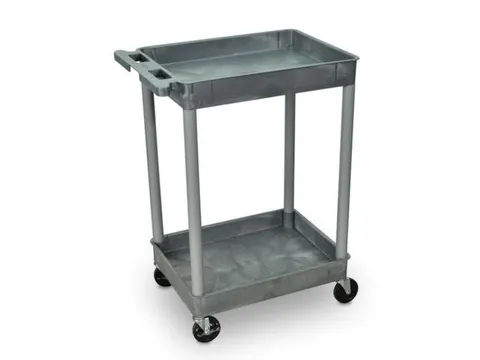 Kunststof etagewagen,draagverm. 150kg,2etage(s),laadvl. LxB 610x460mm