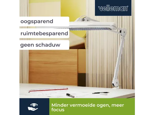 Verstelbare bureaulamp Led 3x14W Wit