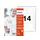 Naambadge Avery Office 43x81 10 x rood extra sterke magneet