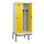 locker met bank,voor scheiding van kleding,HxBxD 2120x800x815mm,2vak