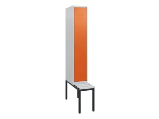 locker met bank,HxBxD 1950x300x815mm,1vak,vak B 300mm,cil.-slot - 1
