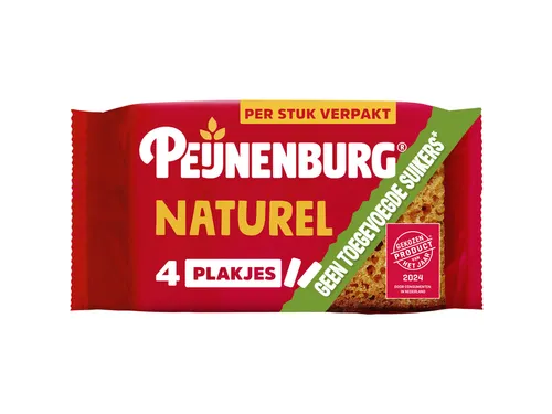 Koek Peijnenburg naturel zonder toegevoegde suiker 4-pack