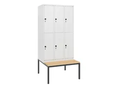 Dubbeldekse dekenkist,HxBxD 1950x900x815mm,3x2vak.,vak B 300mm