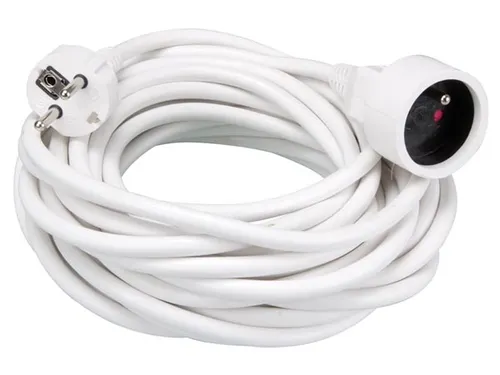 Verlengkabel - 10 M - Wit- 3g1.5 - Penaarde Schuko