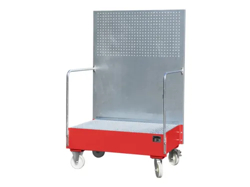Verrijdbare Opvangbak,V. 2X200L Vat,Opvangvol. 215L