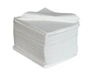 sorbent,mat,LxB 500x400mm,opnamecapaciteit 160l/VE,vlies,wit - 1