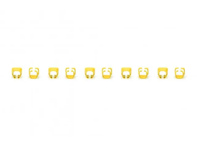 Kleurclips voor RJ45-kabels Geel verpakking van 100 stuks