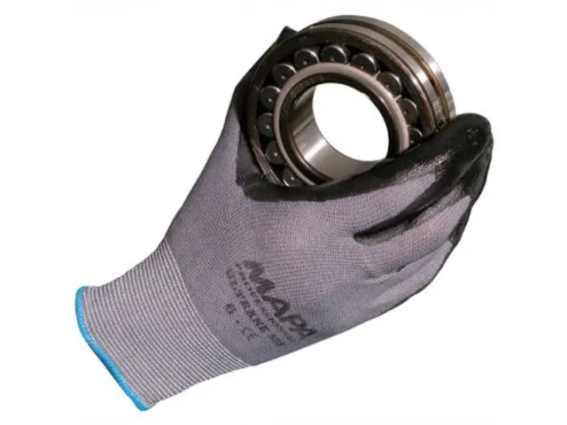 Werkhandschoen Ultrane 553 Maat 6 Nitril Zwart Grijs