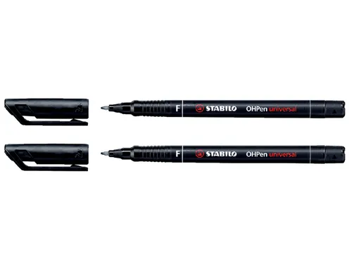 Viltstift STABILO OHpen 842/46 permanent rond fijn zwart