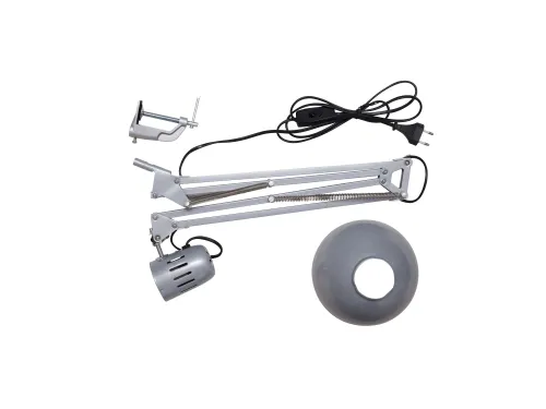 Bureaulamp MAUL Study tafelklem excl.LED lamp E27 zilver