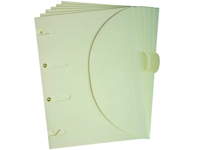 Smartfolder geperforeerde opbergmappen A4 Beige 6 stuks