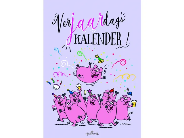 Calendrier anniversaire court Leo Immerzeel 21x30cm