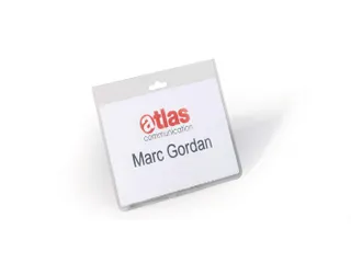 Naambadge 60x90mm met Europerforatie retailverpakking - 2