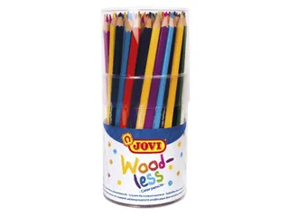 Kleurpotloden Jovi houtvrij assorti pot à 84 stuks - 1