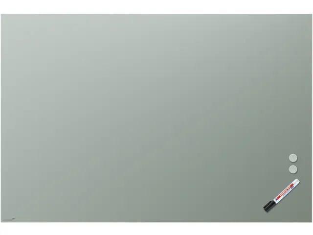 Mat Glasbord 100x150cm Sage Green rechte hoeken