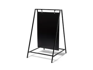 Krijtstoepbord Swing 50x70cm Zwart industrieel frame 15mm - 2
