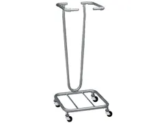 Afvalverzamelaar 1x70 Liter Afvalzak Rvs Verrijdbaar