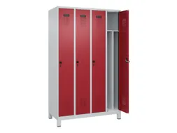 locker voor scheiding van kleding,HxBxD 1950x1200x500mm,4vak